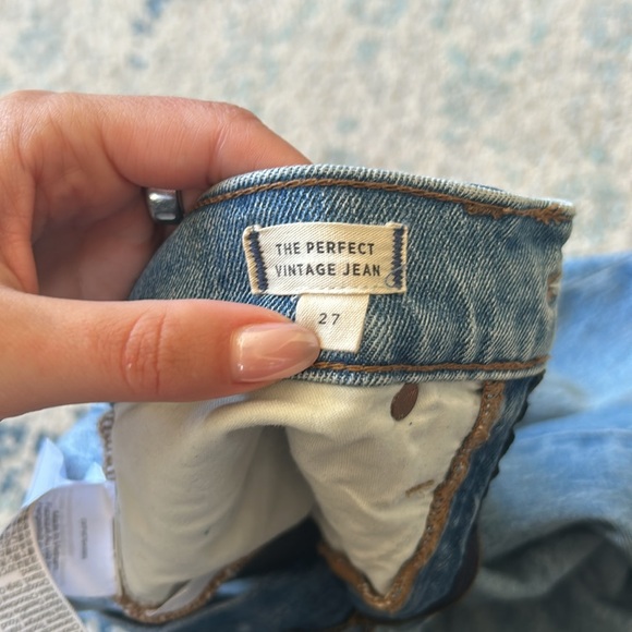 Madewell Perfect Vintage Jeans in blue lunar wash size 27 - Picture 4 of 4